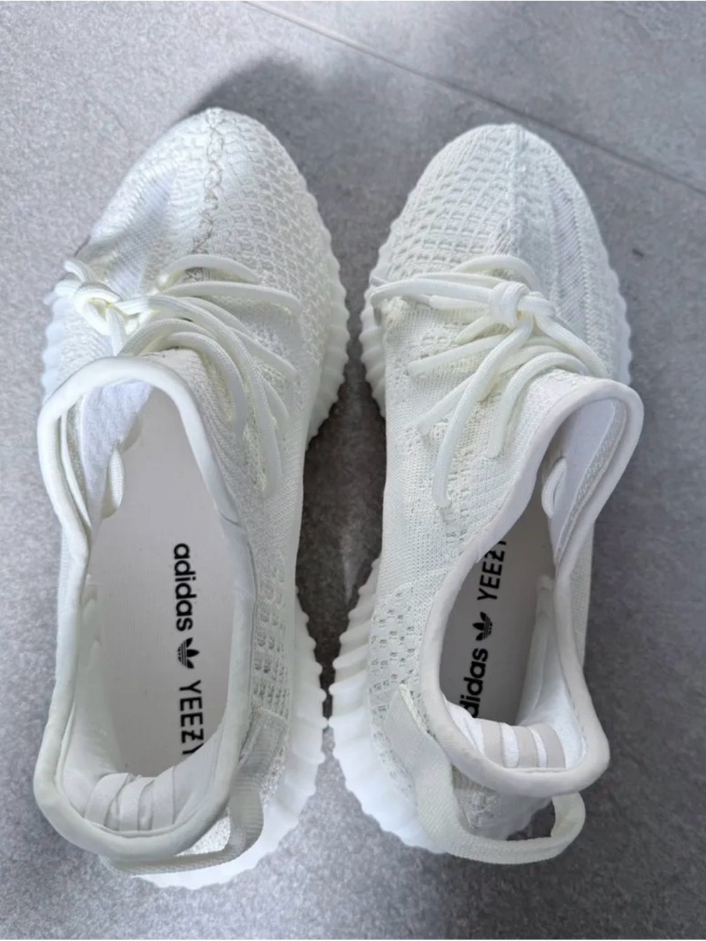 Boost Style Women's White Knit Sneakers